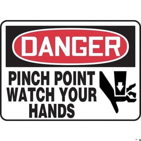Accuform OSHA DANGER SAFETY SIGN PINCH POINT MEQM072VP MEQM072VP